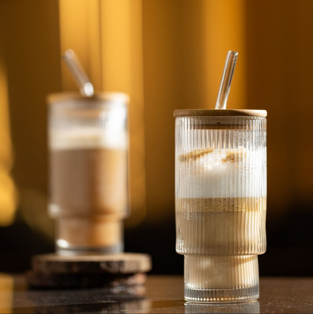 Ribbed Tumbler Glass