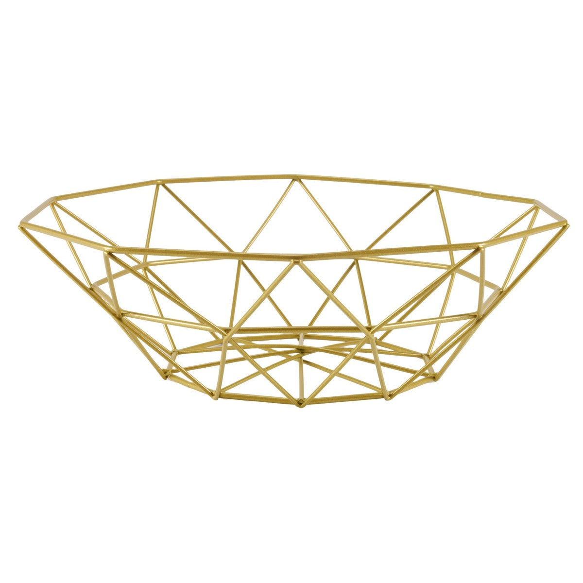 Metal Wire Fruit Basket Fruit Bowl, Round Bread Storage Bowl Stand