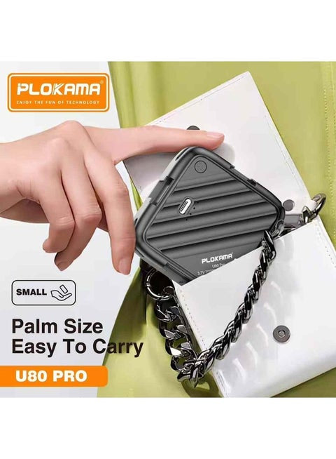 Portable RGB Flash Light Plokama U80 Pro Mini LED Photography Light R18 Video Light for Mobile Phone Laptop Camera