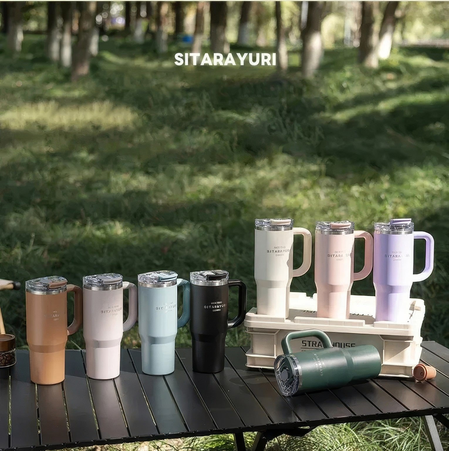 Sitarayuri Stainless Steel Vacuum Insulated Tumbler, For Hot & Cold Drinks, 1180ml