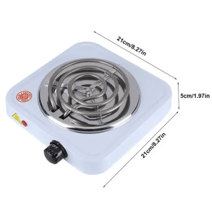 Compact Mini Electric Stove - Adjustable Heat & Safe