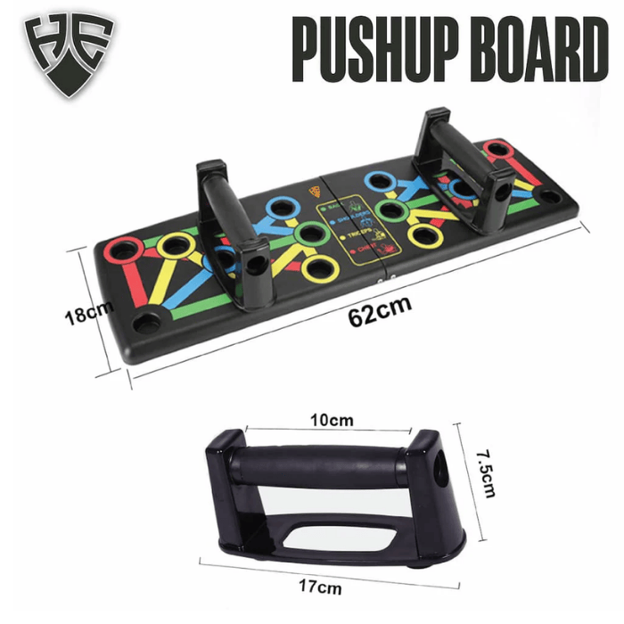 Versatile Foldable Push-Up Board with Ergonomic Handles – 63cm